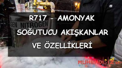R717 (Freon 717 - Amonyak) Özellikleri